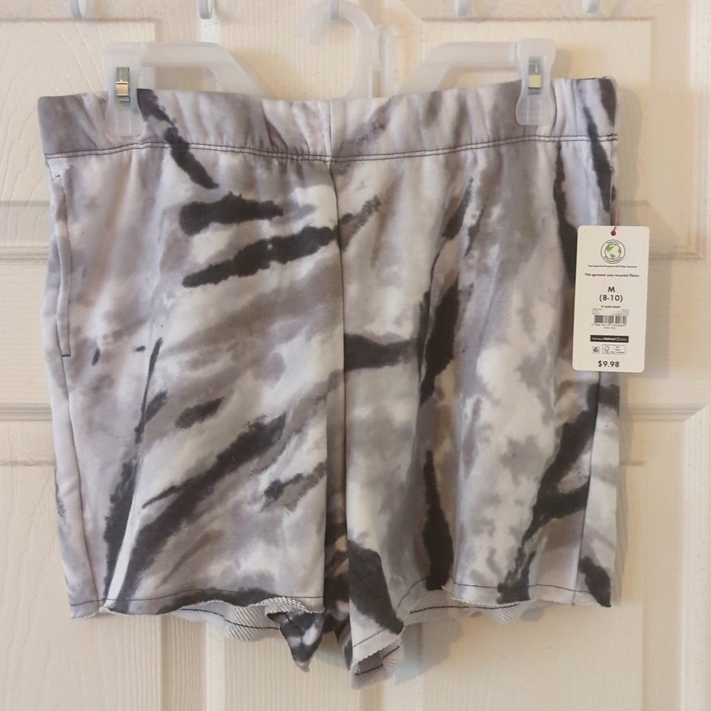 Gray White Shorts
